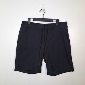 NEW Jag Black Sporty Casual Neutral Fitness‎ Everyday High Rise Shorts Sz Medium